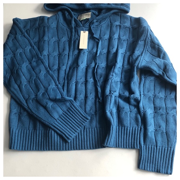 HP 💫Anthropologie Ellyn Hooded Cable Knit 2 piece Sweater Set S & L - Picture 8 of 13